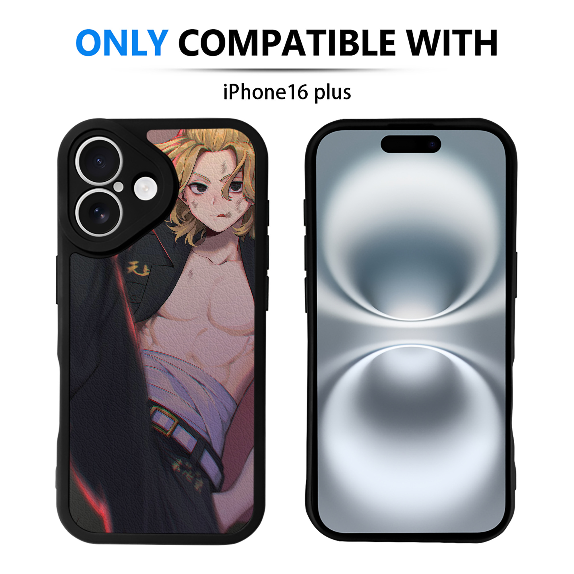 （画像用） 東京リベンジャーズ Tokyo Revengers 【iPhone 16シリーズ対応】シリコンスマホケース（レザー調） 材質：シリコン